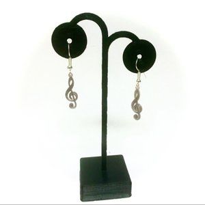 3D Printed Treble Clef Custom Made Earrings
